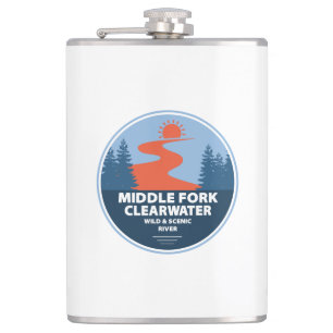 Mittlere Gabel Clearwater Wild und Landschaftliche Flachmann