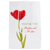 Mittlere Geschenktasche der roten Mittlere Geschenktüte (Rückseite)