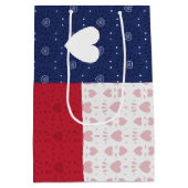 Mittlere Geschenktasche mit Gemusterter texanische Mittlere Geschenktüte (Rückseite)