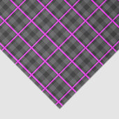 Mittlere graue und rosafarbene Tartan Seidenpapier (Ausschnitt)