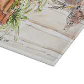 Mittlere Größen-dekoratives Glasschneiden-Brett Schneidebrett (Ecke)