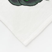 Mittlere grüne mit Augen Monster-Fleece-Decke Fleecedecke (Ecke)