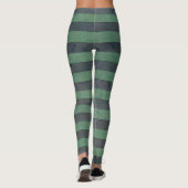 Mittlere grüne und dunkelgraue Leggings (Rückseite)