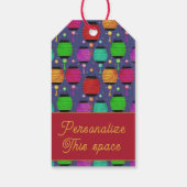 Mittlere Herbstfest-Laternen Geschenkanhänger (Rückseite)