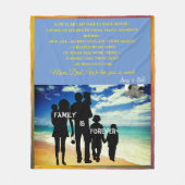 Mittlere, individuell anpassbare Threadperson Fleecedecke (Vorderseite)