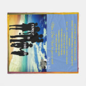 Mittlere, individuell anpassbare Threadperson Fleecedecke (Vorderseite (Horizontal))