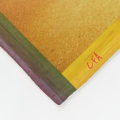 Mittlere, individuell anpassbare Threadperson Fleecedecke (Ecke)