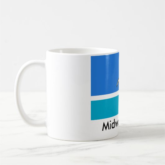 Mittlere Insel-Flaggen-Tasse Kaffeetasse (Links)