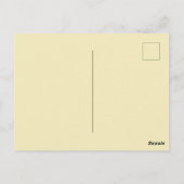 Mittlere Jahrhundertkatzen mit Retro-Platten & TV Postkarte (Rückseite)