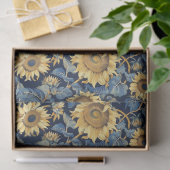 Mittlere Jugendstil-Sonnenblumen - 10lb, 17"x23" Seidenpapier (Geschenk)