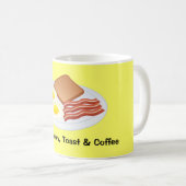 Mittlere Kaffeetasse-Eier, Speck, Toast u. Kaffee Kaffeetasse (VorderseiteRechts)