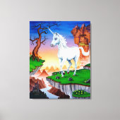 Mittlere Leinwand Druckfantasie Unicorn (Vorderseite)