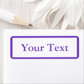 Mittlere Lila Sticker oder Labels mit benutzerdefi (Insitu)