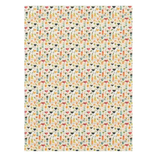 Mittlere Mod Cocktail Party Tableteclout Tischdecke (Vorderseite)