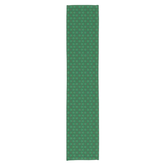 Mittlere Mod Garland Green Table Runner (3 Größen) Kurzer Tischläufer (Vorderseite)