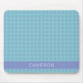 Mittlere Mod Line Art Muster Light Blue Personalis Mousepad (Vorne)
