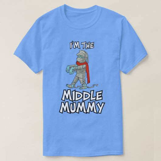Mittlere Mummy Halloween Matching Family Costume T-Shirt (Design vorne)