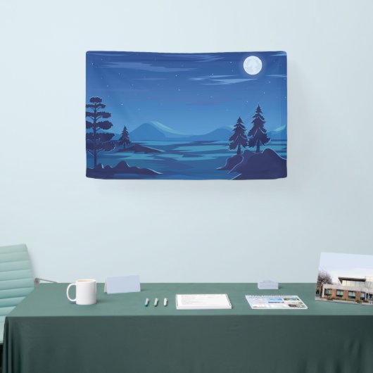 Mittlere Nachtlandschaft Banner (Messe)