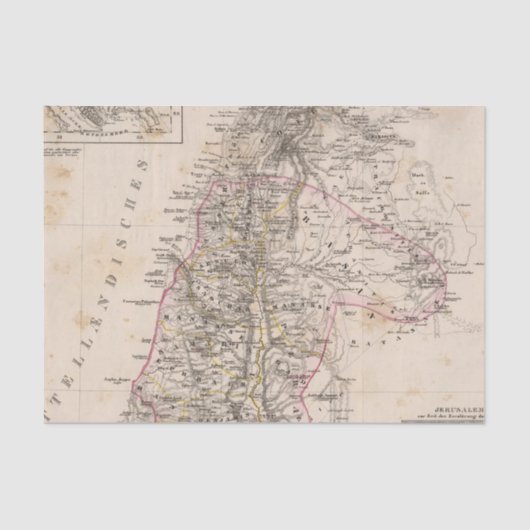 Mittlere Osten, Palästina Seidenpapier (Vorderseite)