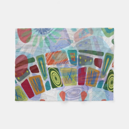 Mittlere Panels III Fleecedecke (Vorderseite (Horizontal))