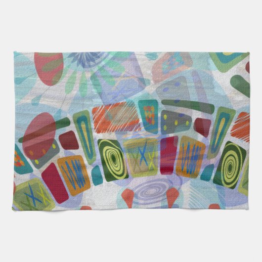 Mittlere Panels III Geschirrtuch (Horizontal)