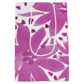 Mittlere Personalisierte Blumenbeuteltasche Geschenktüte (Rückseite)