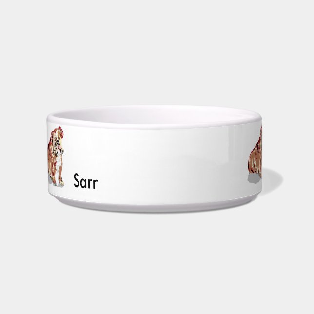 Mittlere Pet Bowl / English Bull Dog Napf (Vorderseite)