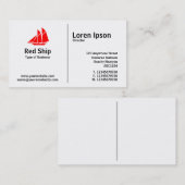 Mittlere Regel - Schiff 02 Visitenkarte (Vorne/Hinten)