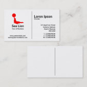 Mittlere Regel - Seelöwe Visitenkarte (Vorne/Hinten)