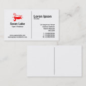 Mittlere Regel - Swan Visitenkarte (Vorne/Hinten)