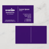 Mittlere Regel - U-Boot - Dunkle Gewalt Visitenkarte (Vorne/Hinten)