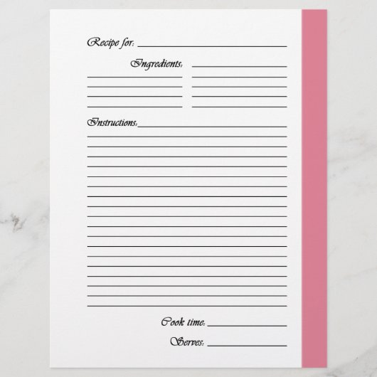 Mittlere rosafarbene, zweiseitige Rezeptorseiten (Vorderseite)