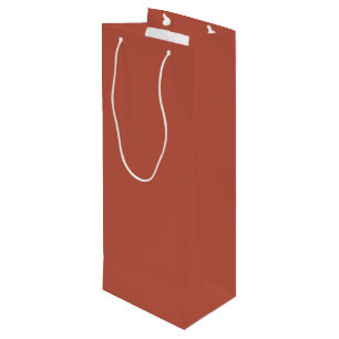 Mittlere Rot Orange Solid Color 2022 Farbe - Farbe Geschenktüte Für Weinflaschen