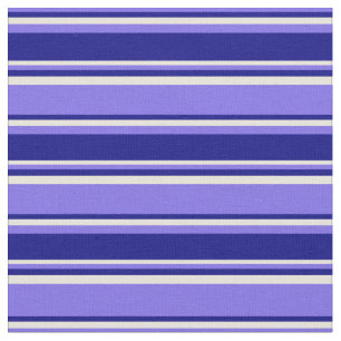 Mittlere Schiefer Blau, Blau und Beige farbige Lin Stoff