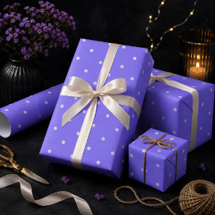 Mittlere Schieferblaue Tupfen-Wrap-Papier Geschenkpapier