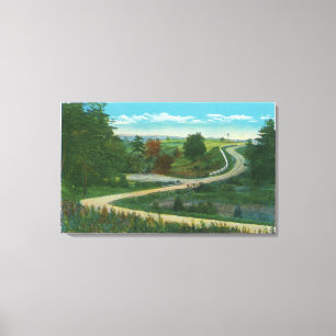 Mittlere Schlucht-Ansicht von Saratoga Leinwanddruck