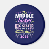 Mittlere Schwester 2024 - eine große und kleine Sc Magnet (Vorne)