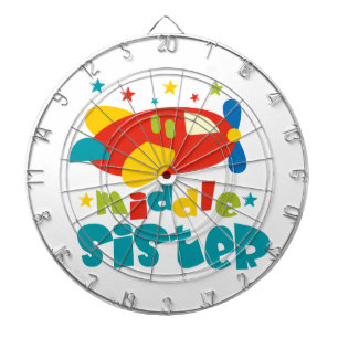 Mittlere Schwester Flugzeug Dartscheibe