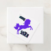 Mittlere Schwester Lila Pony Rearing Geschenkanhänger (Beispiel)