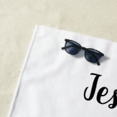 Mittlere Schwester Lila Pony Rearing Strandtuch (Beispiel)