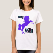 Mittlere Schwester Lila Pony Rearing T-Shirt (Vorderseite)