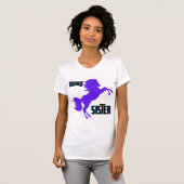 Mittlere Schwester Lila Pony Rearing T-Shirt (Vorne ganz)