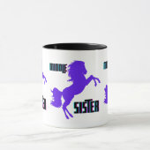 Mittlere Schwester Lila Pony Rearing Tasse (Zentrum)