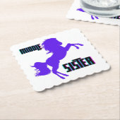 Mittlere Schwester Lila Pony Rearing Untersetzer (angewinkelt)