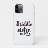 Mittlere Schwester, Niedliche Sterne Case-Mate iPhone Hülle (Rückseite)
