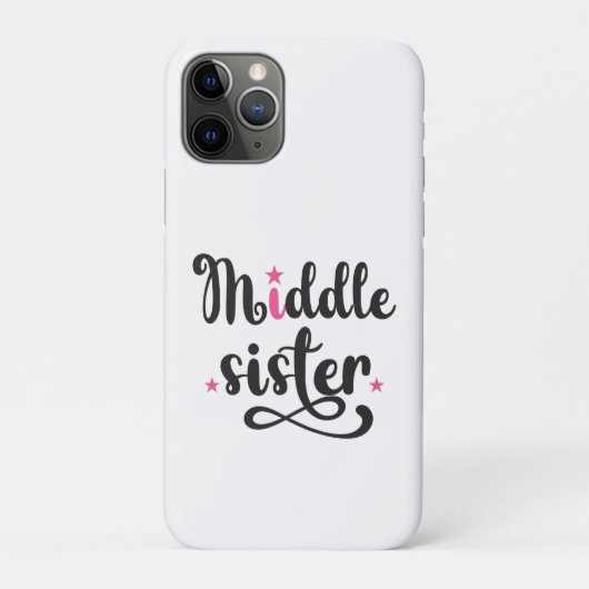 Mittlere Schwester, Niedliche Sterne Case-Mate iPhone Hülle (Rückseite)