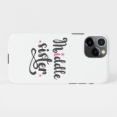 Mittlere Schwester, Niedliche Sterne iPhone Hülle (Rückseite (Horizontal))
