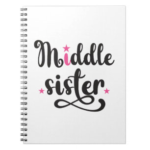 Mittlere Schwester, Niedliche Sterne Notizblock