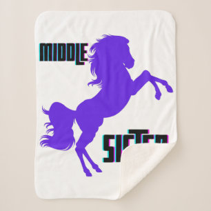 Mittlere Schwester Violettes Pony Zucht Sherpadecke