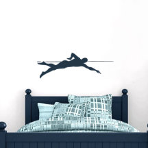 Mittlere Schwimmer Navy Blue Wall Decal
